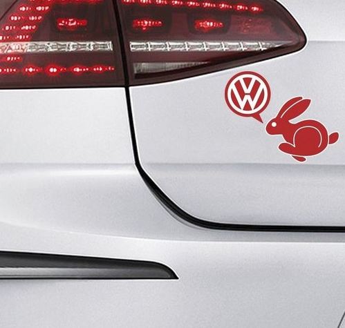 VW Konijn Sport Auto Sticker Vinyl Sticker Golf GTI Konijn Passat Jetta Volkswagen