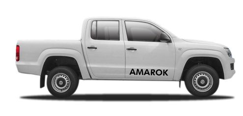 2X volkswagen AMAROK zijvinyl body sticker sticker embleem logo