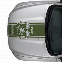 Hemi Custom Tekst Motorkapstrip Vinyl Sticker voor Dodge Ram 1500 2500_3