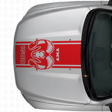 Hemi Custom Tekst Motorkapstrip Vinyl Sticker voor Dodge Ram 1500 2500_4