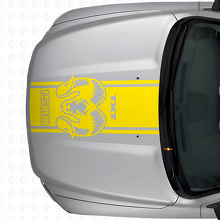 Hemi Custom Tekst Motorkapstrip Vinyl Sticker voor Dodge Ram 1500 2500_6