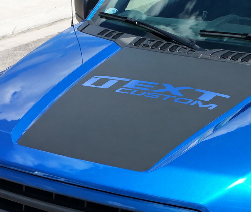 Aangepaste Tekst Motorkap Streep Vinyl Sticker Grafiek voor Musclecar vrachtwagen 2015-2016