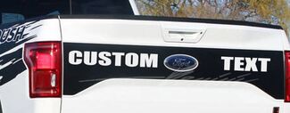 2015 2016 Ford F-150 F150 Achterklep Black Out Stripe Graphics Roush Style