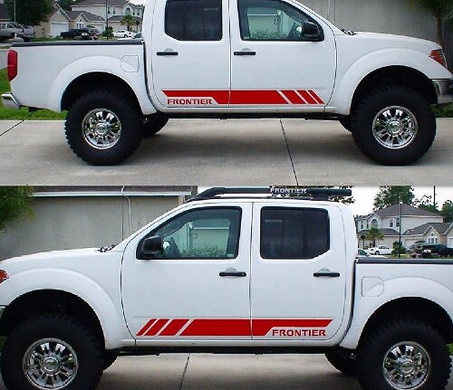 Sticker Sticker Grafische Zijstreep Kit Voor Nissan Frontier Navara D40 D22 Offroad