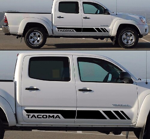 Accentstrepen zijvinyl sticker voor Toyota Tacoma 2014-2017