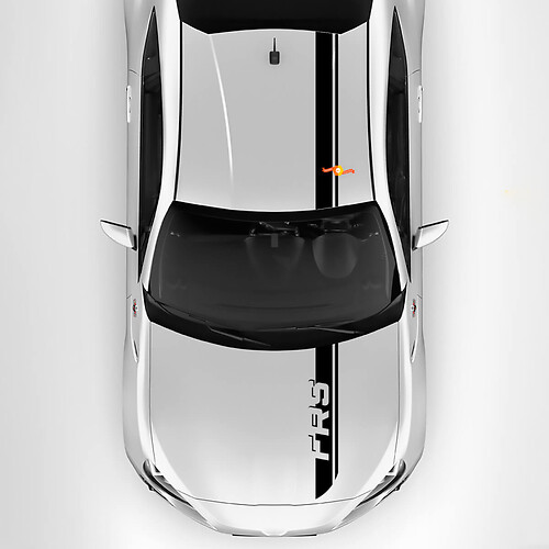 Dual cood dakstrepen stickers voor scion fr-s

