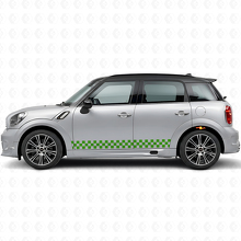 Geruite Zijstrips Vinyl Decal Kit voor Mini Countryman R60_2