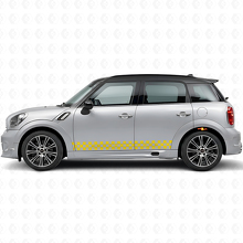 Geruite Zijstrips Vinyl Decal Kit voor Mini Countryman R60_5