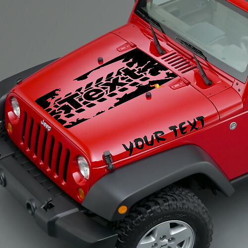 Bandenprofiel Motief Vinyl Stickers Set voor Jeep Wrangler