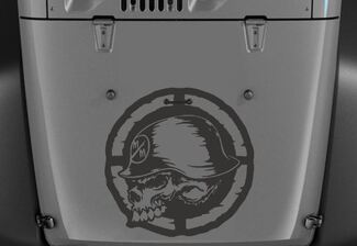 Jeep Wrangler Decals Destressed Metal Mulisha Vinyl Hood Sticker 20 x 20 H196