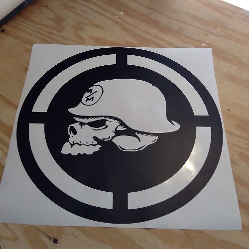 Metal Mulisha Stijl Schedel Motorkap Vinyl Sticker voor Jeep Wrangler