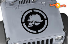 Metal Mulisha Stijl Schedel Motorkap Vinyl Sticker voor Jeep Wrangler_2