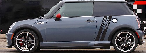 Mini Cooper S JCW Clubman Countryman Angled Side Stripes Graphics Britse vlag