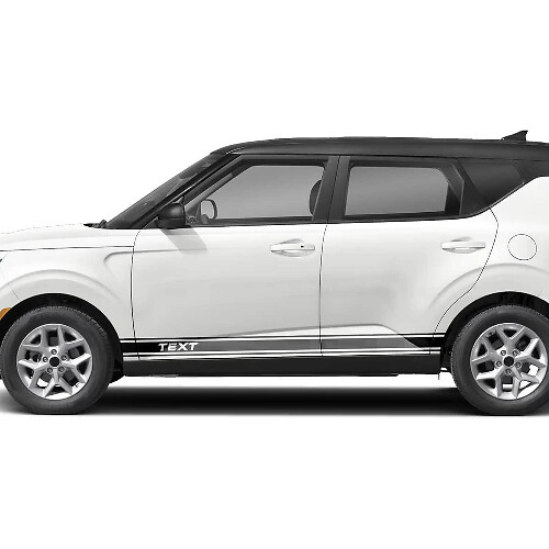 Op maat gemaakte racing zijkstrepen vinyl decal kit voor Kia Soul