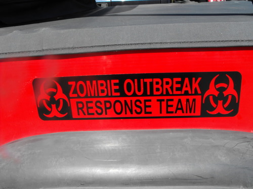 Jeep Rubicon Wrangler Zombie Outbreak Response Team Wrangler Sticker#10