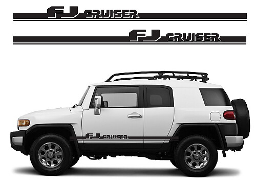 Branded Side Stripes Vinyl Decal Kit voor Toyota FJ Cruiser