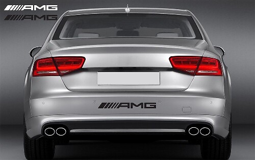 AMG vinyl achtersticker sticker spatbord embleem logo grafisch MERCEDES
