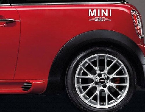 MINI JCW Stijl Spatbord Vinyl Decal Set voor Mini Cooper