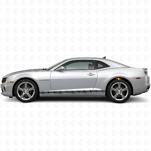 Vinyl Stickers Set Met Prikkeldraad Zijstrepen Voor Dodge Challenger Charger