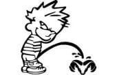 Grappige Pee op Dodge Vinyl Sticker  