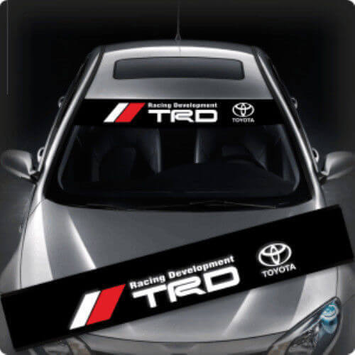 TRD-logo voorruitbanner vinylsticker voor Toyota-auto's_1