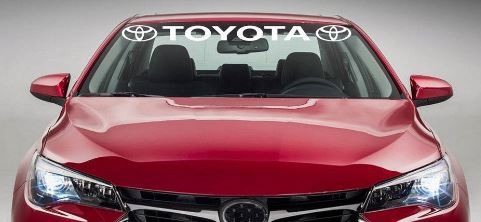 Toyota-logo voorruitbanner vinyl decal voor Toyota-auto's