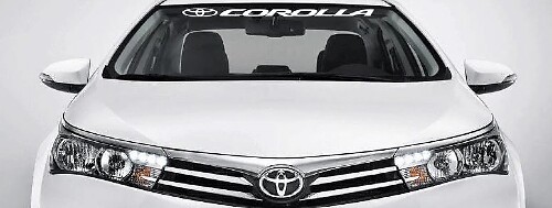 Corolla Voorruit Banner Vinyl Sticker voor Toyota Corolla