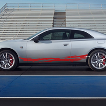 Zijrocker paneel stickers strepen voor Dodge Charger Electric 5
 3