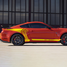 Zij-achterkant Grafische Strepen Stickers Decals voor Ford Mustang Cobra
 2