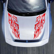 Hood Dual Trible Decal Sticker voor Dodge Charger Electric
 3