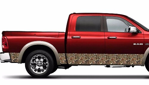 Camouflage Strepen Zijkant Vinyl Decal Sticker voor Dodge Ram 1500_1