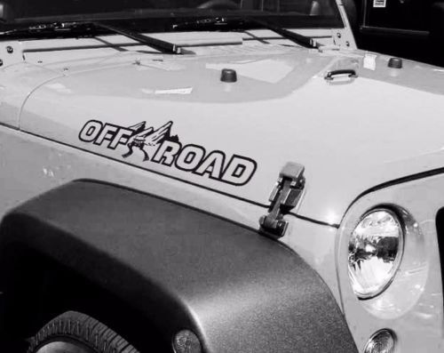 Paar Off Road kap Vinyl Decal Sticker voor Jeep WRANGLER RUBICON SAHARA JK TJ YJ JL Gladiator