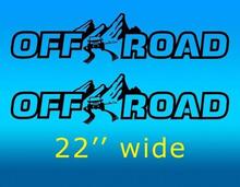 Paar Off Road kap Vinyl Decal Sticker voor Jeep WRANGLER RUBICON SAHARA JK TJ YJ JL Gladiator 2