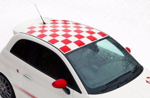 Ruitpatroon Vinylsticker voor Fiat 500 Abarth