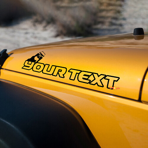 Motorkap Rol Vinyl Stickers voor Jeep Wrangler Rubicon Sahara