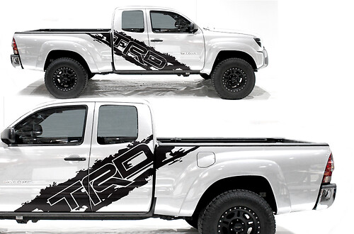 TRD Versleten Stijl Zij Vinyl Decal Sticker voor Toyota Tacoma 2005-2020