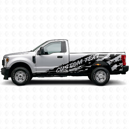 Modderspatters Zijde Custom Vinyl Decal voor Musclecar F-250 1999-2006