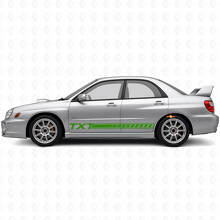 Custom strips Rocker Panel Vinyl Decal Kit voor Suba Impreza 2002-07_3