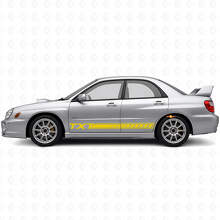 Custom strips Rocker Panel Vinyl Decal Kit voor Suba Impreza 2002-07_5