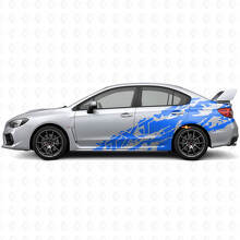 Modderspat & Aangepaste Tekst Zijvinyl Decal Kit voor Suba Impreza STI WRX 2002-07_2