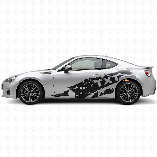 Modderspatten & Custom Tekst Zij Vinyl Decal Kit voor Suba BRZ_1