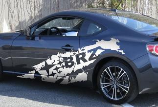 Subaru BRZ Mat - Glanzende Subaru gescheurde vinyl grafische sticker 2013- - 2020