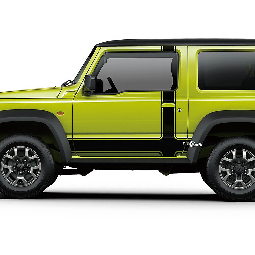 Suzuki JIMNY zijdeuren strepen sticker logo lijnen sticker
