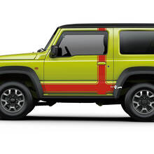 Suzuki JIMNY zijdeuren strepen sticker logo lijnen sticker
 3