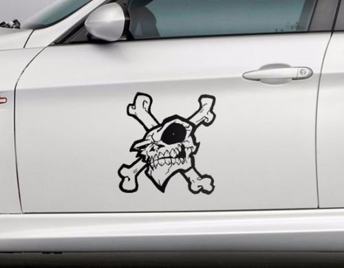 Skull Bones Cool Funny Dope Achter Zijdeur Auto Truck Vinyl Decals Stickers