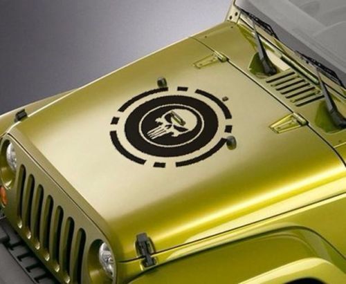 Punisher cirkel militaire kap vinyl sticker sticker 25 x 25 sticker alle kleuren