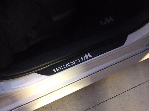 Scion iM Deur dorpel vinyl decal set