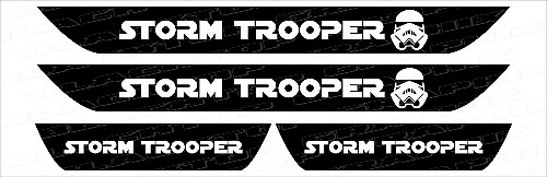 Stormtrooper Deurlijst Vinyl Stickers voor Dodge Charger 2006-2017