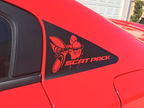 Dodge CHARGER SCAT PACK C pijler sticker 2011 2012 2013 2014 2015 2016 2017 - 2020 Scatpack