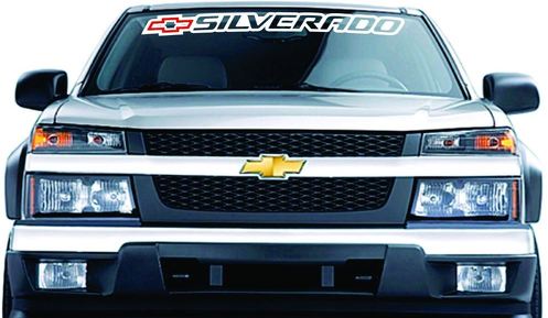 Chevrolet Chevy SILVERADO Windscherm Banner Graphics Vinyl Decal Sticker
